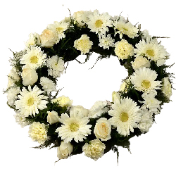 Classic Sympathy Floral Wreath to India