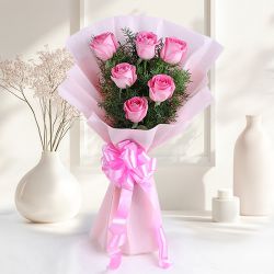 Tender Pink Rose Bouquet