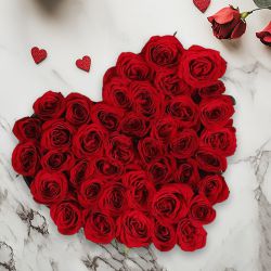 Hearty Red Roses Surprise