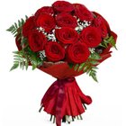 Dazzling Passionate Bouquet of 12 Roses to Cooch Behar