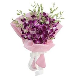 Shimmering Beauty of Purple Orchids Bunch to Uthagamandalam