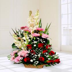Cherished Arrangement of Mixed Flowers to Tirur