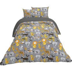 Colourful Animal Print Single Bed Sheet N Pillow Cover Set to Palani