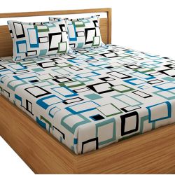 Trendy Geometric Print Double Bedsheet N Pillow Cover Set to Cooch Behar