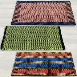 Smarty Set of 3 Traditional Style Cotton Blend Doormats to Kanjikode