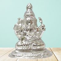 Divine Silver Ganesh Idol to Sivaganga