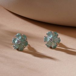 Elegant Seafoam Stone Earrings to Irinjalakuda