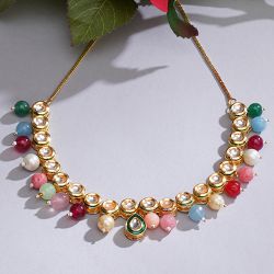 Regal Radiance Kundan Pearl Necklace to Muvattupuzha