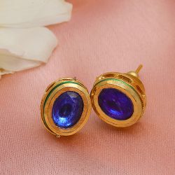 Blue Delight Kundan Studs to Uthagamandalam