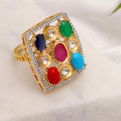 Stunning Heritage Kundan Ring to Tirur