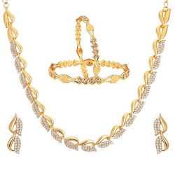 Beautiful N Complete AD Jewellery Set to India