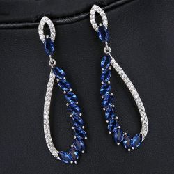Opulent Crystal Studded Dangler Earrings to India