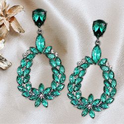 Glamorous Crystal Earrings to India