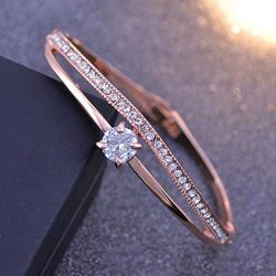 Classic Rose Gold Crystal Bracelet to Sivaganga