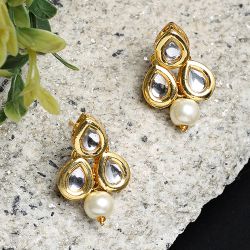 Radiant Kundan Jewel Studs to Dadra and Nagar Haveli