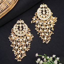 Dazzling Kundan Earrings to Muvattupuzha