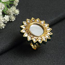 Fancy Kundan Cocktail Ring to Marmagao