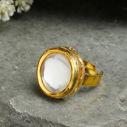 Fabulous Kundan Ring to Hariyana