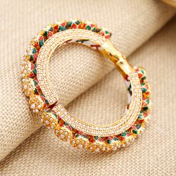 Trendy Pearl Embellished Bangle to Hariyana