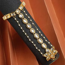 Elegant Kundan Hand Harness to Hariyana