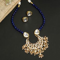 Marvelous Stone Kundan Jewelry Set to India