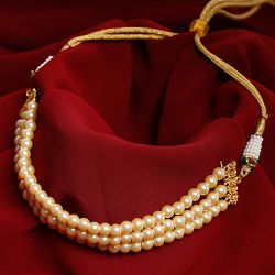 Beautiful Pearl Statement Necklace to Chittaurgarh