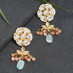 Traditional Kundan Earrings Pair to Muvattupuzha