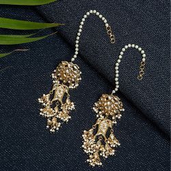 Wonderful Kundan Earrings to Hariyana