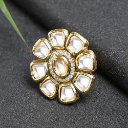 Radiant Kundan Ring