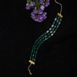 Lush Green Layered Choker to Irinjalakuda