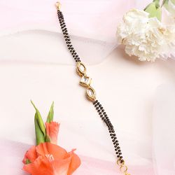 Elegant Kundan Bracelet Mangalsutra to Hariyana