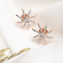 Sparkling Star Diamond Earrings to Irinjalakuda