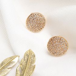 Sleek Rose Gold Studs to Tirur