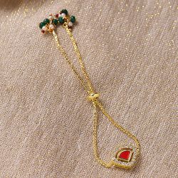 Elegant Gold Plated Kundan Bracelet to Cooch Behar