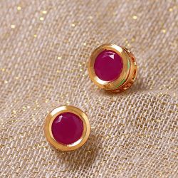 Red Kundan Studs Elegance to Tirur