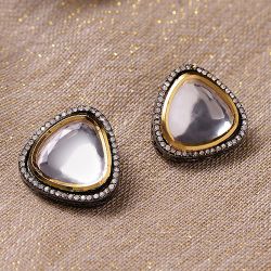 Classic Kundan Gem Studs to Alwaye