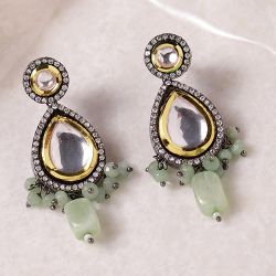 Modern Kundan Elegance Earrings