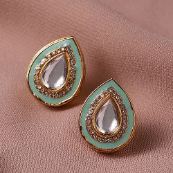 Radiant Kundan Stone Studs to Tirur