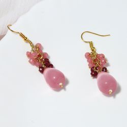 Charming Pink Kundan Earrings Elegance to Payyanur