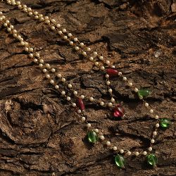 Vibrant Pearl and Bead Charm Necklace to Uthagamandalam