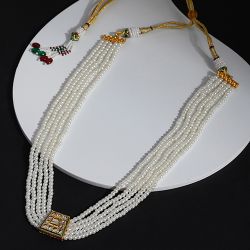 Exquisite Kundan and Pearl Neckpiece Gift to Balasore