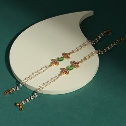 Sparkling Kundan Ankle Charms to Marmagao