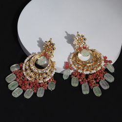 Timeless Kundan Stone Hoops to Tirur