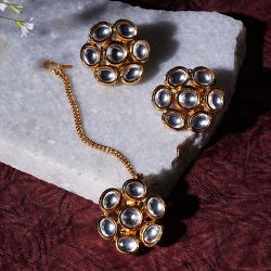 Timeless Kundan Jewelry Gift Set to Alwaye