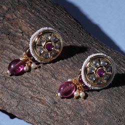 Sparkling Stone Studded Earrings