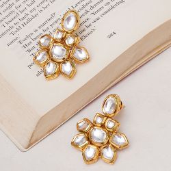 Timeless Kundan Stone Earrings to Alwaye