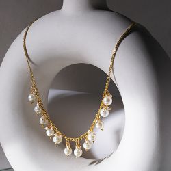 Timeless Gold Pearl Pendant to Alappuzha