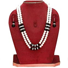 Exclusive Double Row Stone Studded Pearl Jewelry  to Irinjalakuda