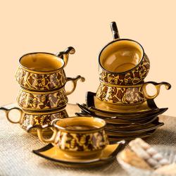 Classy 6pc Cup n 6pc Saucer Set from ExclusiveLane to Cooch Behar