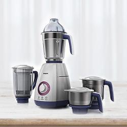 Classic Philips 4 Jars Mixer Grinder in Lavender n White to Cooch Behar